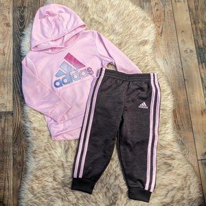 Adidas Toddler Girl Pink 2-pc. Set 2T